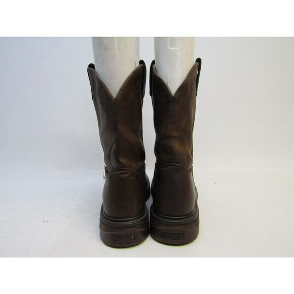 Rocky Mens Size 10.5 M Brown Leather Cowboy Western Boots main image 5